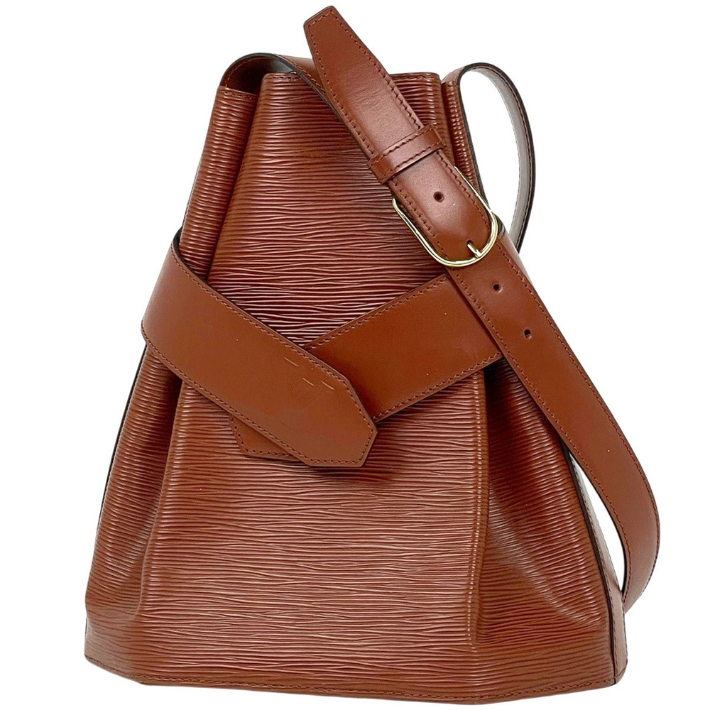 Louis Vuitton Sac Depaule Shoulder Bag Epi Leather Kenya Brown